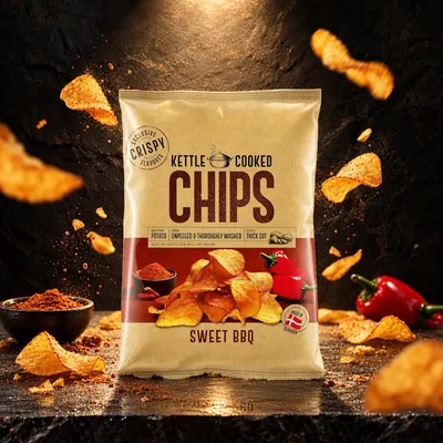 Chips Sweet BBQ Kettle Cooked 150 g