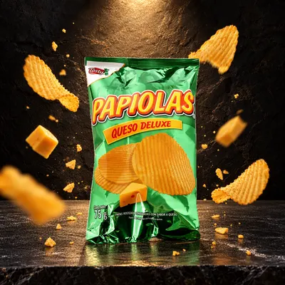 Papiolas Queso Deluxe Tosty 75 g