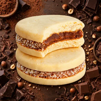 Alfajores de Coco y Dulce de Leche 10 g