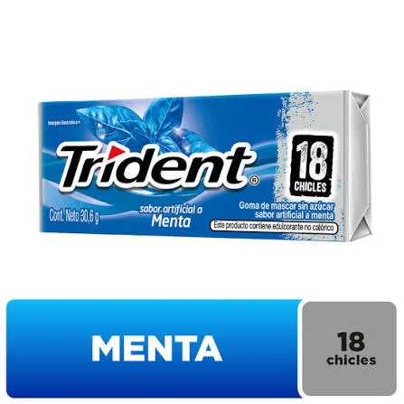 Trident Menta 18 chicles 30.6 g