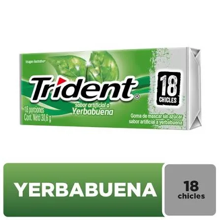 Trident Yerbabuena 18 chicles 30.6 g