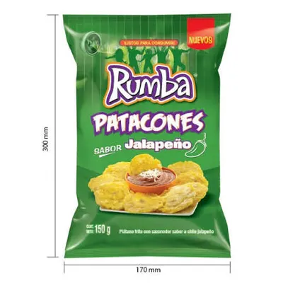 Rumba Patacones Sabor Jalapeño 150 g