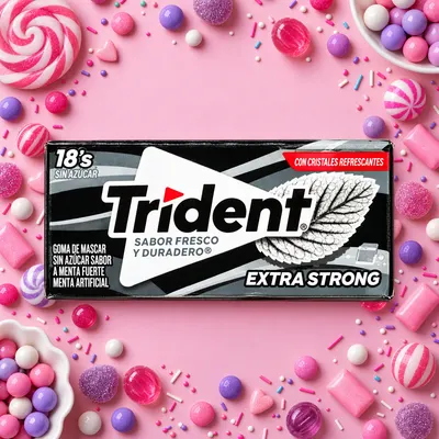 Trident Menta Fuerte 9 g