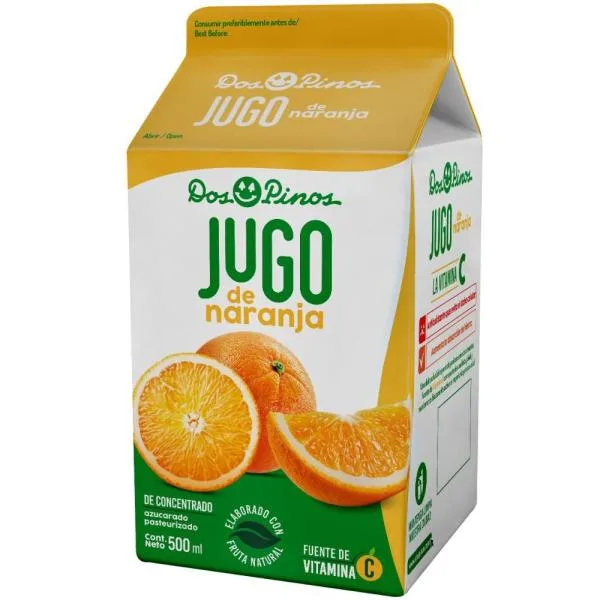 Jugo de Naranja Dos Pinos Cajita 500 ml