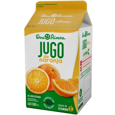 Jugo de Naranja Dos Pinos Cajita 500 ml