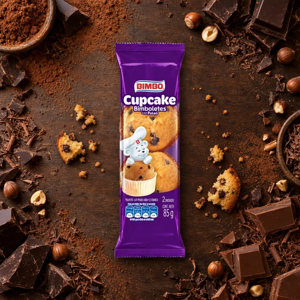 Cupcake Sabor con Pasas Bimbo 80 g
