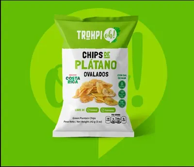 Chips de Plátano Verde Trohpi Oh! Gluten Free 35 g