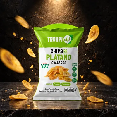 Chips de Plátano Verde Trohpi Oh! Gluten Free 35 g