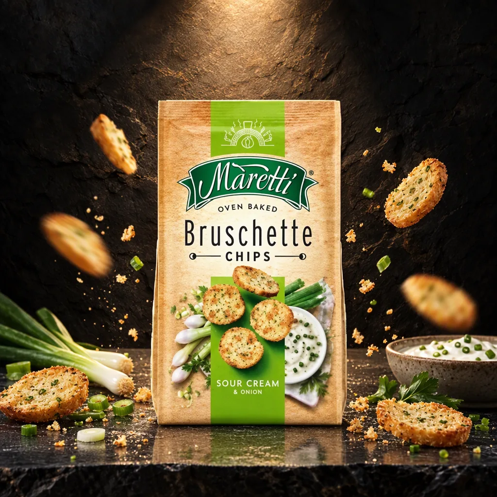 Bruschette Chips Sour Cream & Onion Maretti 140 g