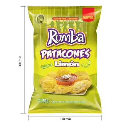 Rumba Patacones Sabor Limón 150 g