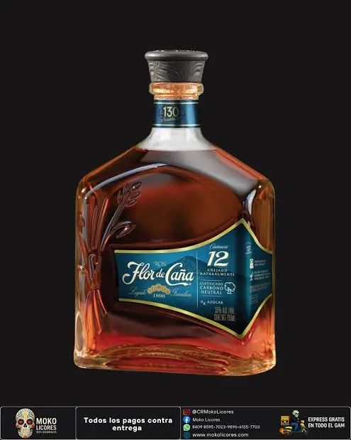 Ron Flor de Caña 12 años 750 ml