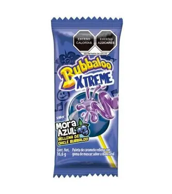 Bubbaloo Xtreme Mora Azul 16.6 g