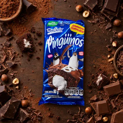 Pingüinos Chocolate Marinela 80 g