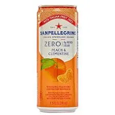Agua gasificada Sanpellegrino Peach Clementine sin azúcar 330 ml