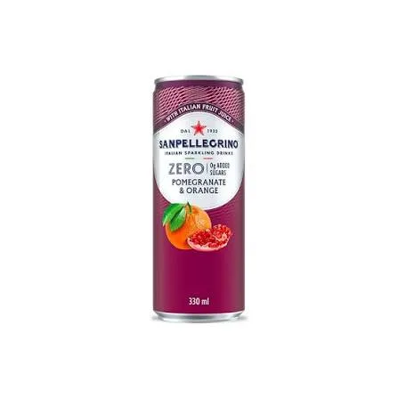 Agua gasificada Sanpellegrino Pomegranate Orange sin azúcar 330 ml