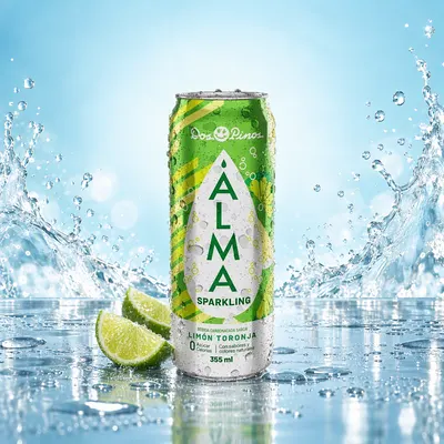 Alma Dos Pinos soda de limón 355 ml