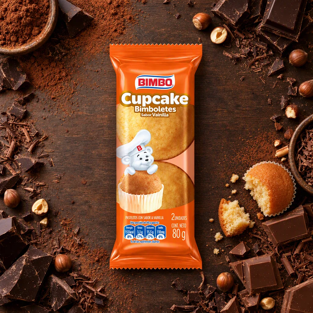 Cupcake Sabor Vainilla Bimbo 80 g