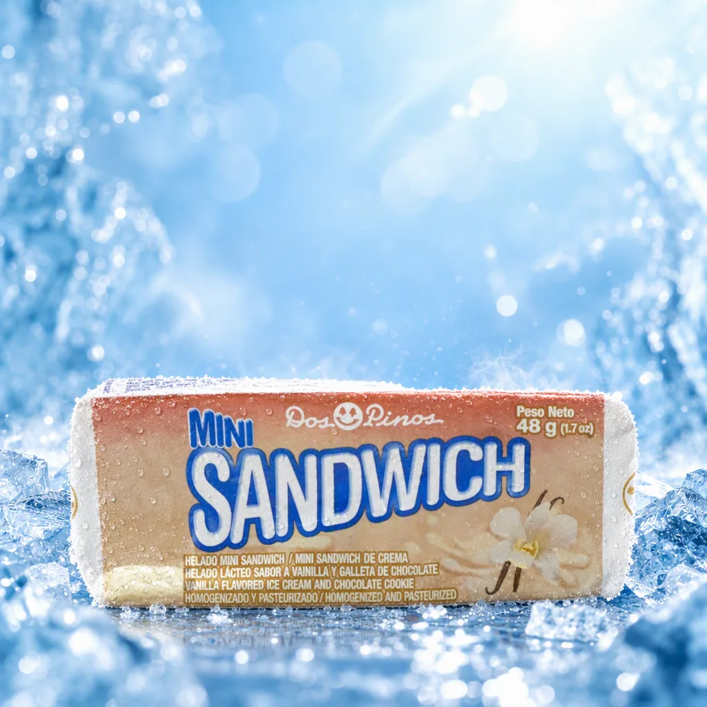 Helado Mini Sandwich Vainilla Dos Pinos 48 g