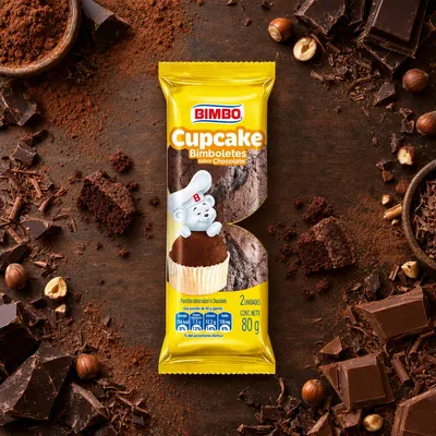 Cupcake Sabor Chocolate Bimbo 80 g
