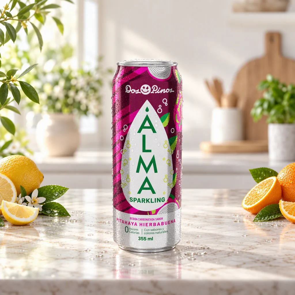Alma Pitaya-Hierbabuena Dos Pinos 355 ml
