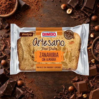 Pan Dulce Zanahoria con Almendra Bimbo 78 g