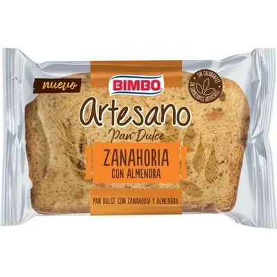Pan Dulce Zanahoria con Almendra Bimbo 78 g