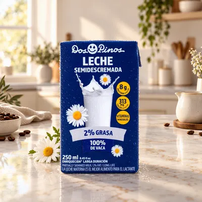 Leche Semidescremada Dos Pinos 250 ml