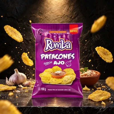 Rumba Patacones Sabor Ajo 150 g